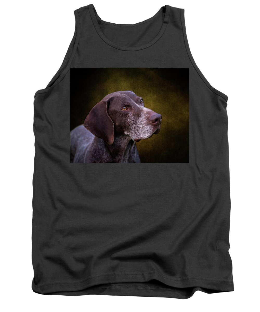 German Shorthaired Pointer Tank Top featuring the photograph German Shorthaired Pointer by Diana Andersen