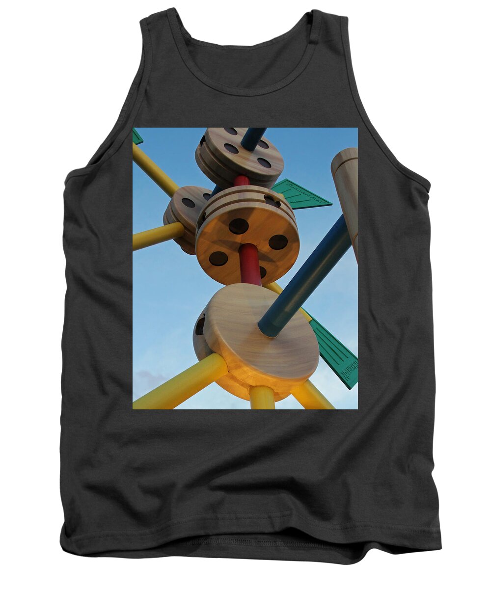 Tinker Toys Tank Top featuring the photograph Giant Tinker Toys by Jackson Pearson