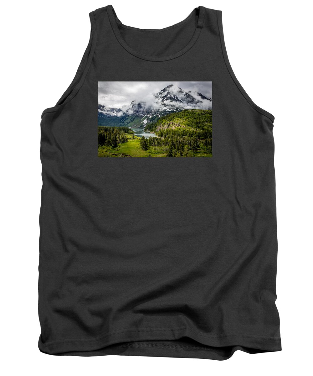 Art Tank Top featuring the photograph Glacier Rain by Gary Migues