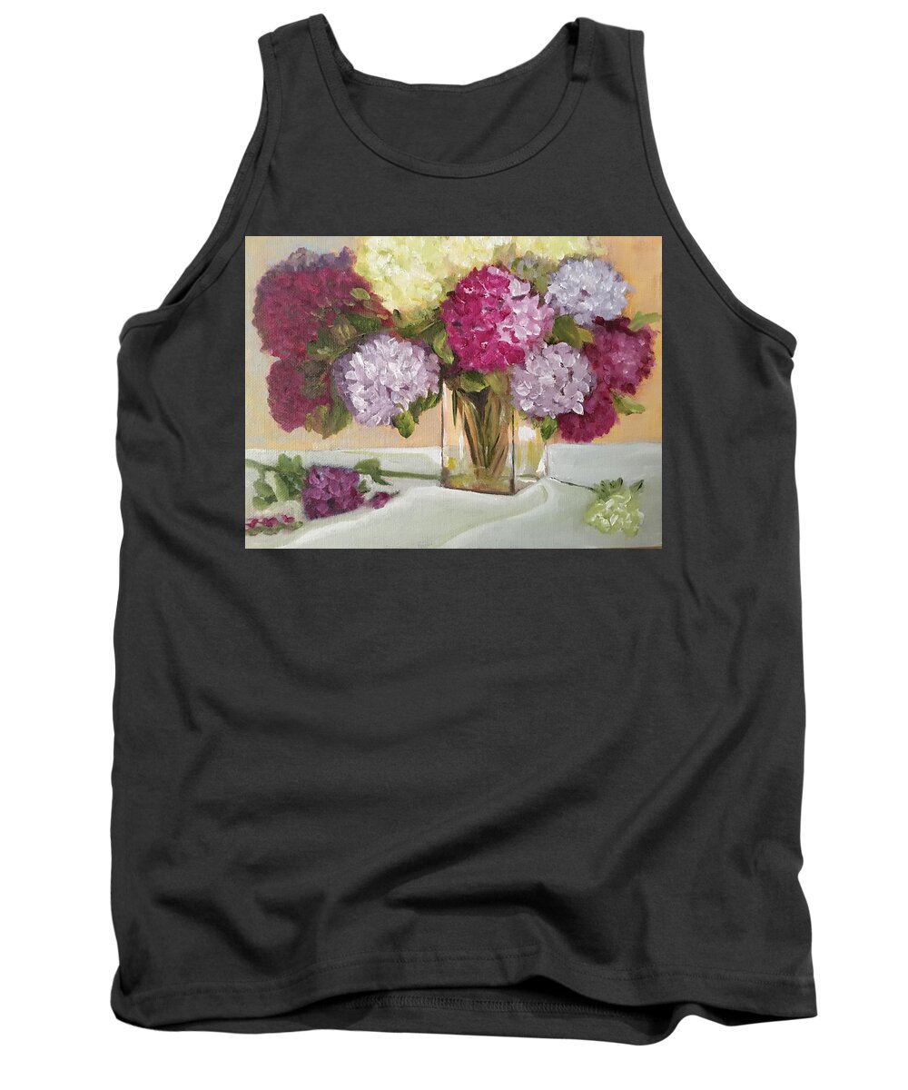 Glass Vase Tank Top featuring the painting Glass Vase by Sharon Schultz
