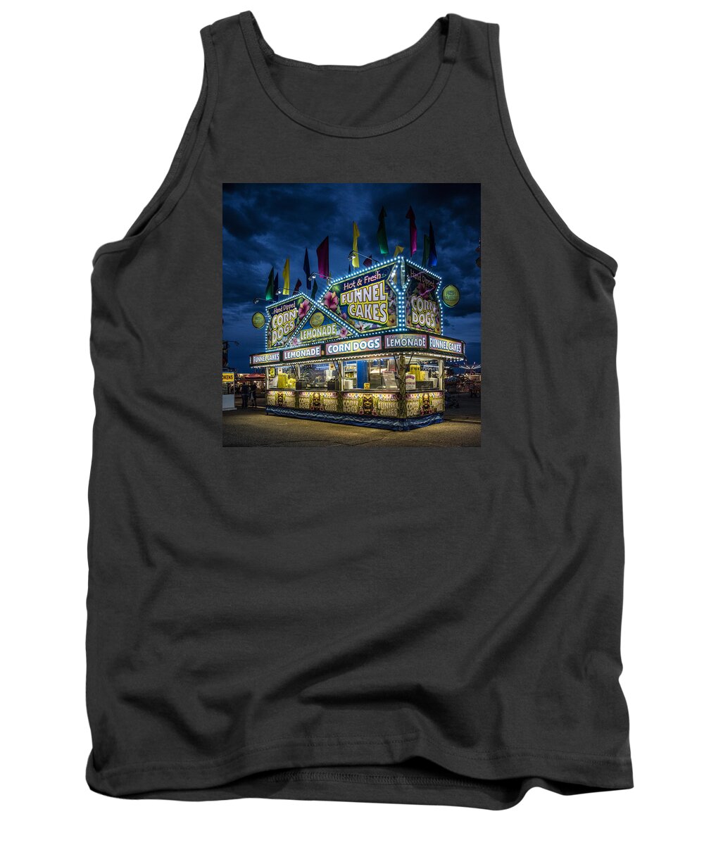 Carol M. Highsmith Tank Top featuring the photograph Glittering concession stand at the Colorado State Fair in Pueblo in Colorado by Carol M Highsmith