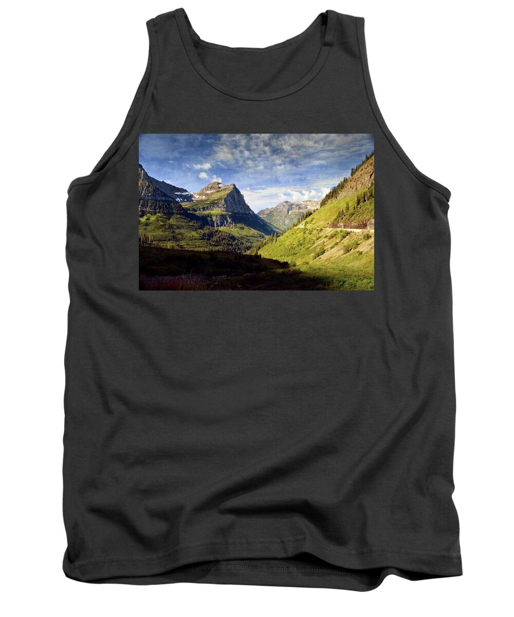 Glacier National Park Tank Top featuring the photograph Going To The Sun 2 by Marty Koch