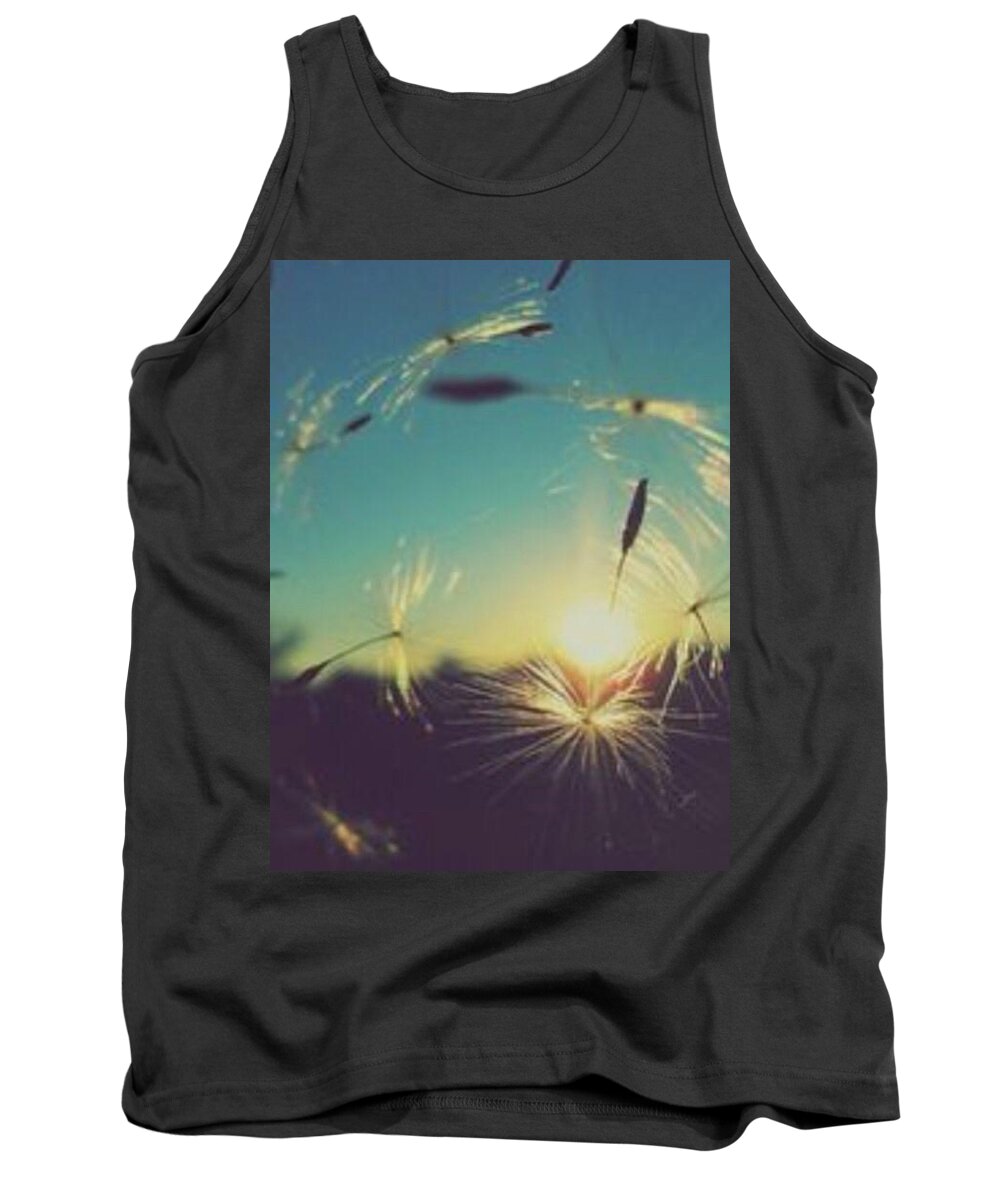 Nature Tank Top featuring the photograph Gone in the Wind by Kira Rae Todd