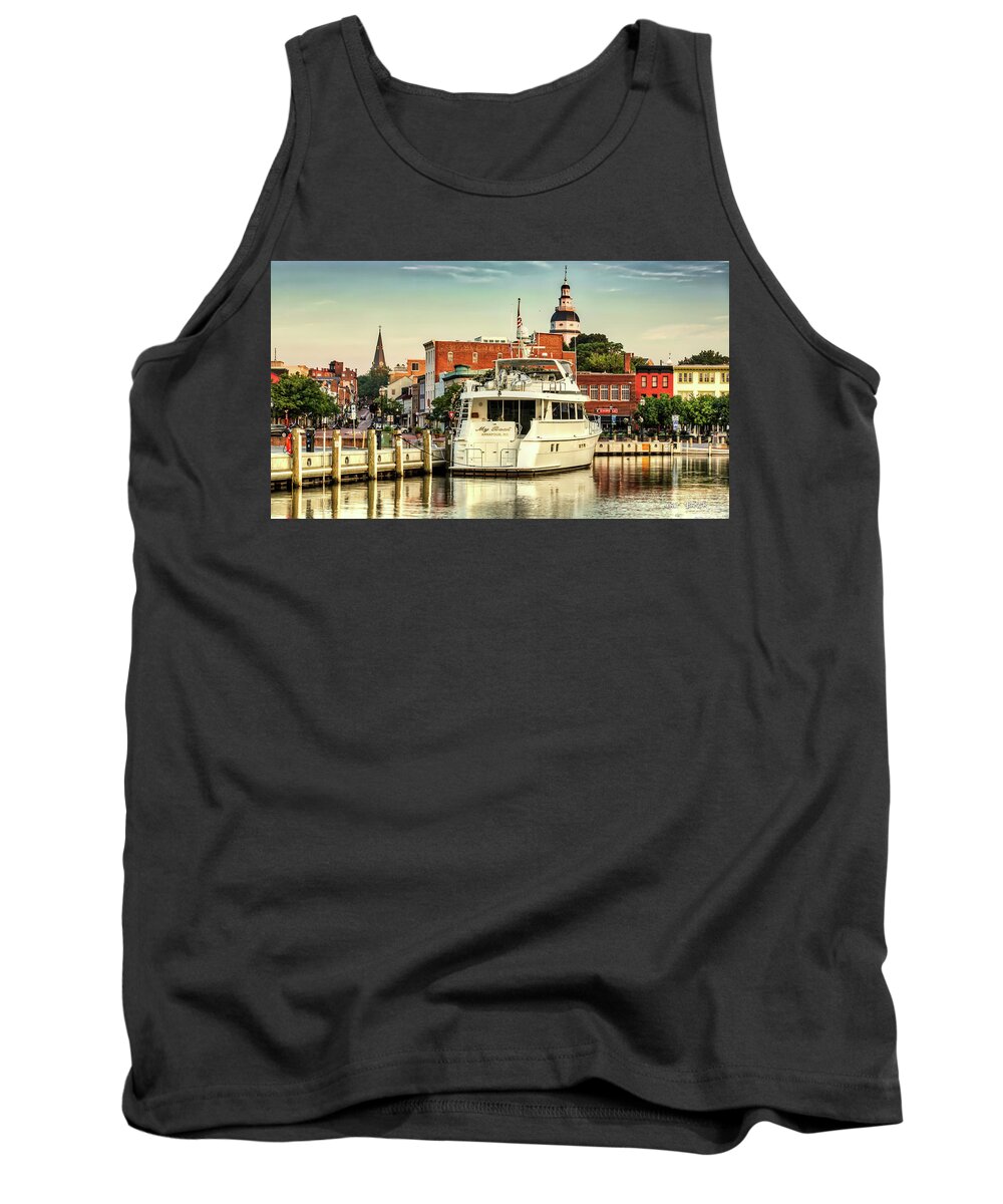 Annapolis Tank Top featuring the photograph Good Morning Annapolis by Walt Baker
