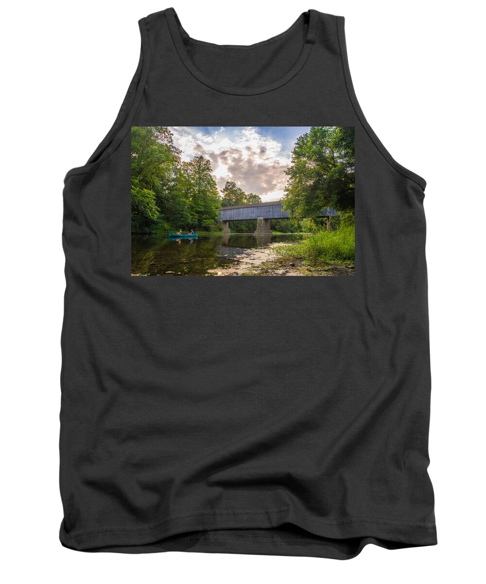 Pennsylvania Tank Top featuring the photograph Good to Canoe by Kristopher Schoenleber