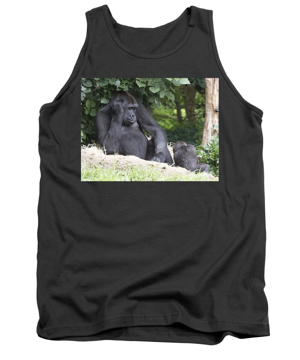 Mother Tank Top featuring the photograph Gorilla by Masami Iida