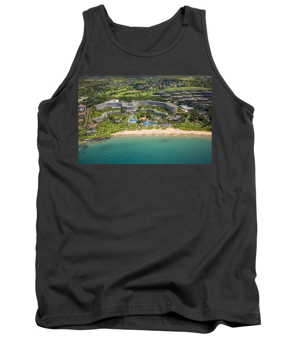 Above Tank Top featuring the photograph Grand Wailea Resort by Ron Dahlquist - Printscapes