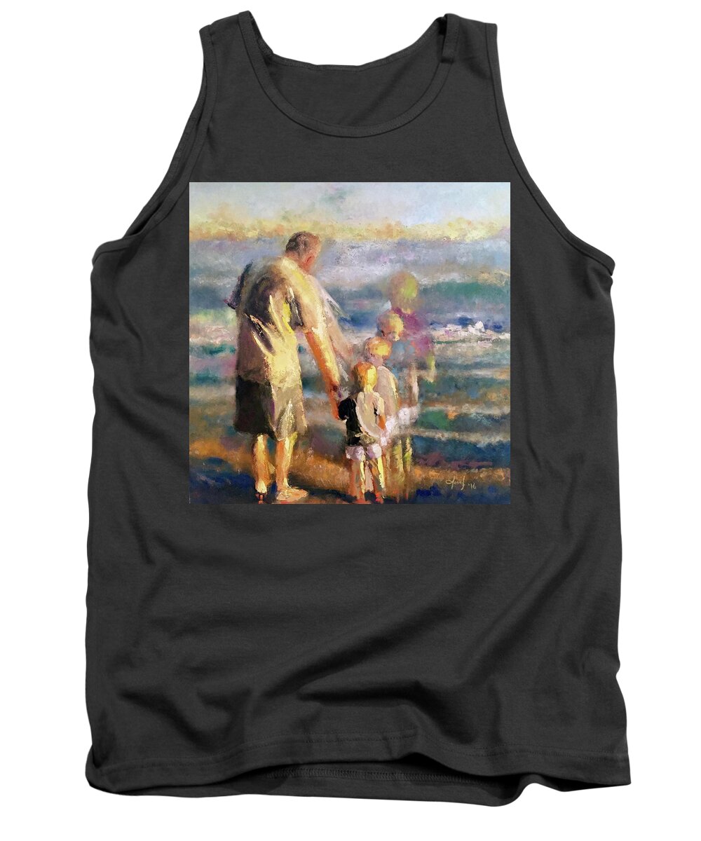  Tank Top featuring the painting Grandpa Dino by Josef Kelly