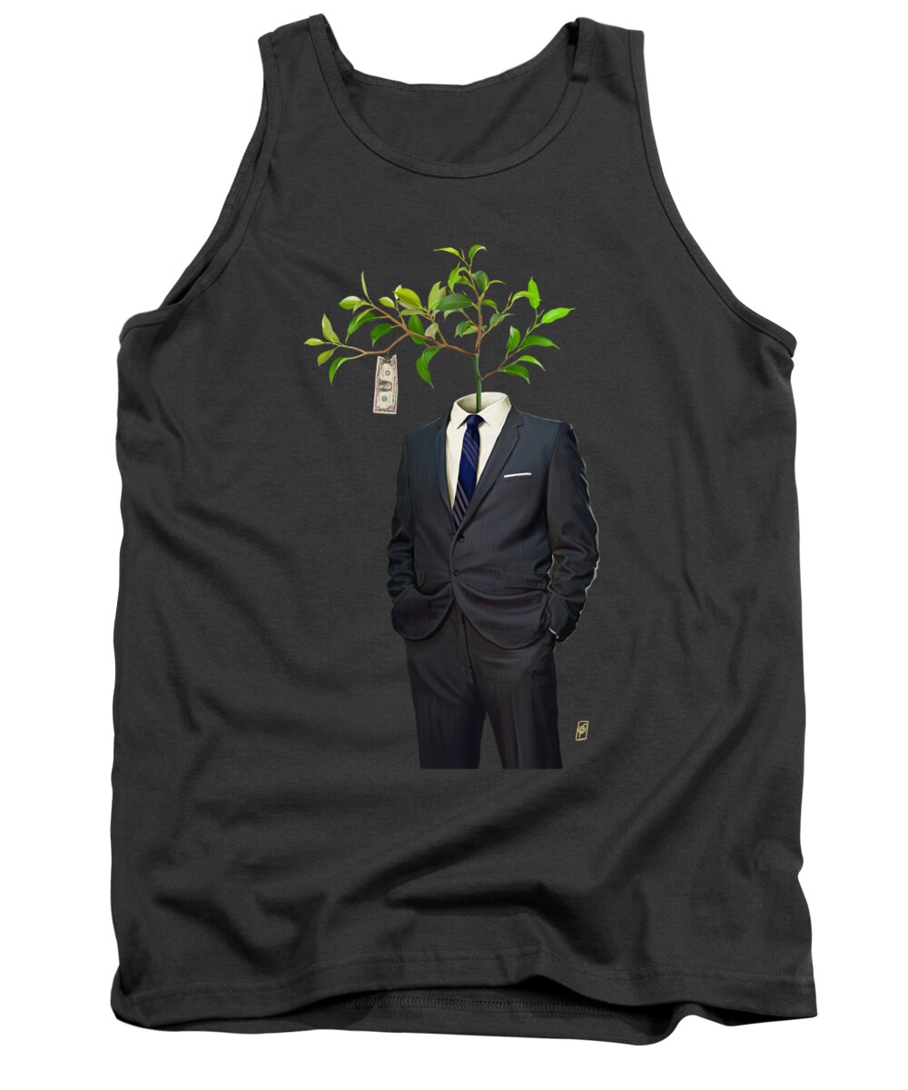 Illustration Tank Top featuring the digital art Growth by Rob Snow