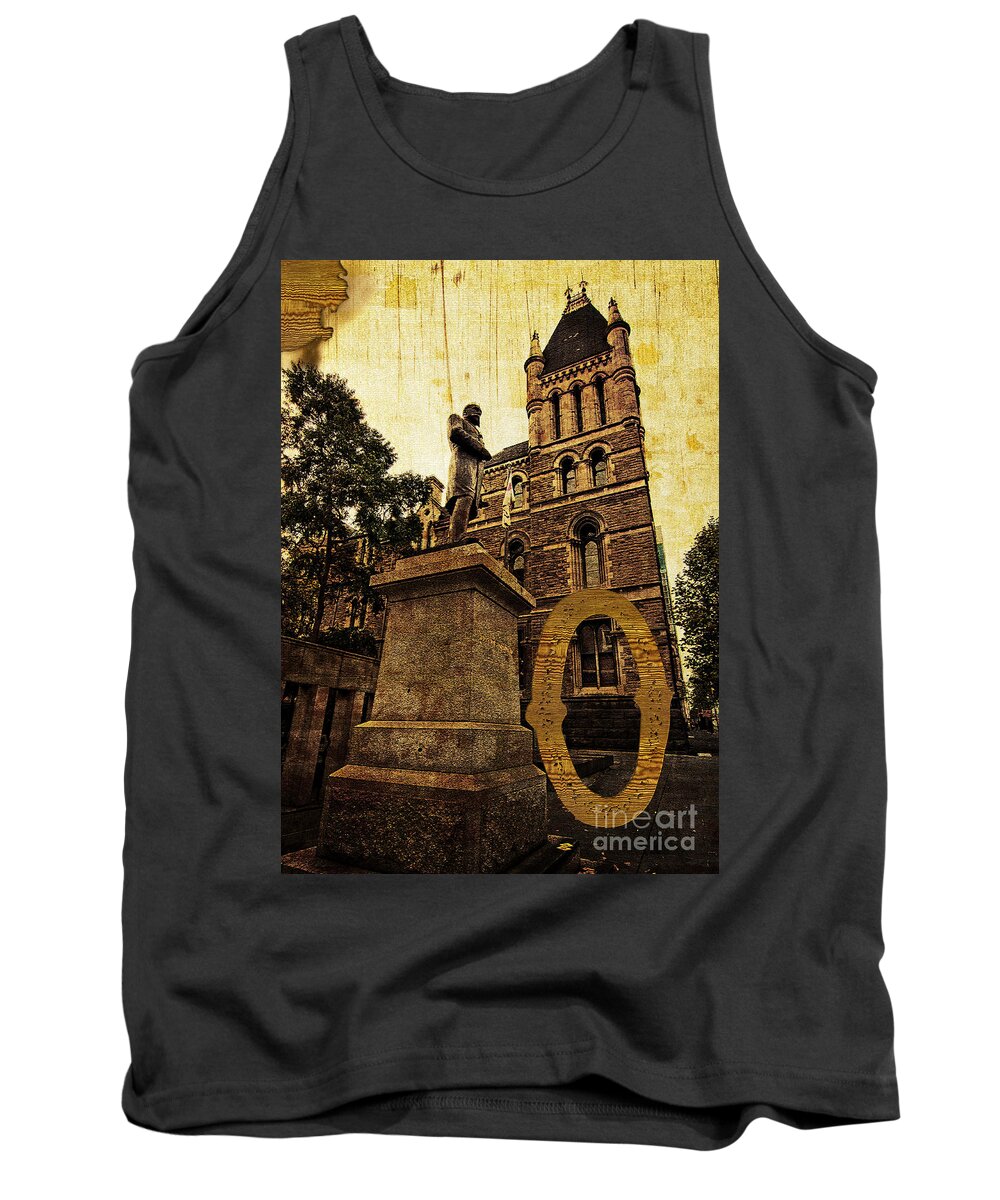 Ormond Tank Top featuring the photograph Grungy Melbourne Australia Alphabet Series Letter O Francis Ormo by Beverly Claire Kaiya