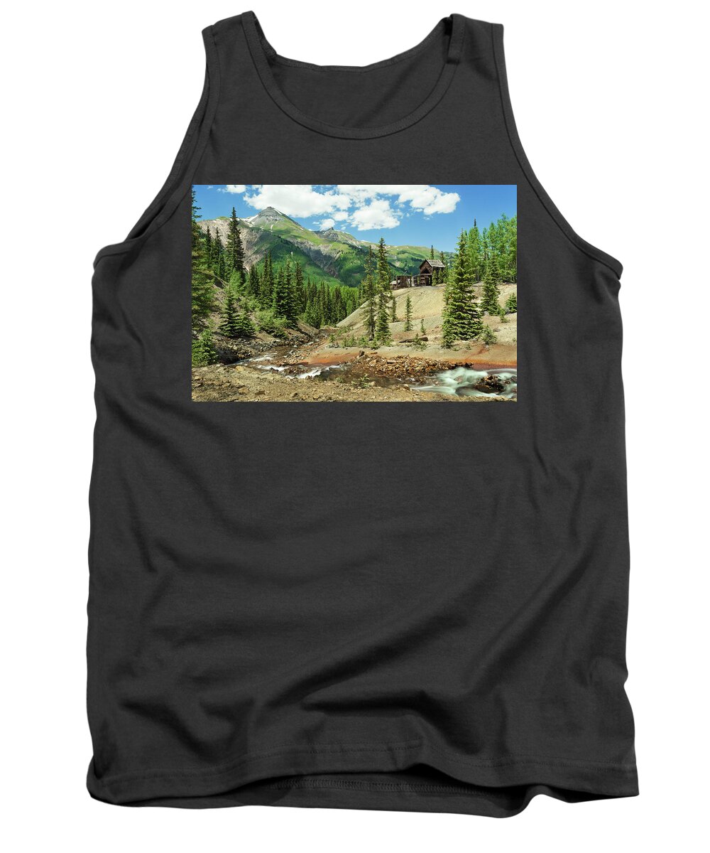 Gustan Mine Tank Top featuring the photograph Gustan Mine by Angela Moyer
