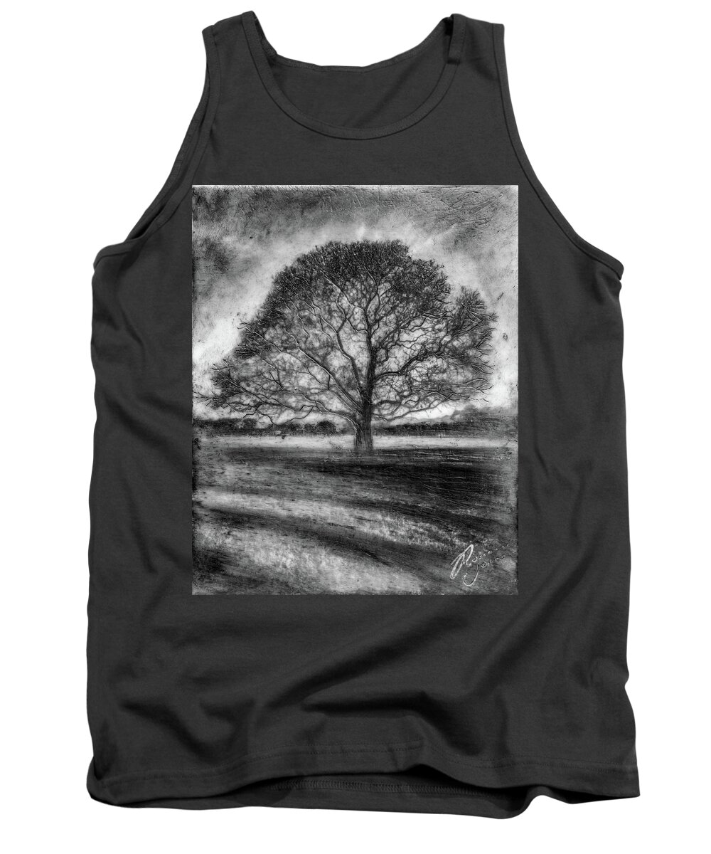 Trees Tank Top featuring the mixed media Hagley Tree 2 by Roseanne Jones