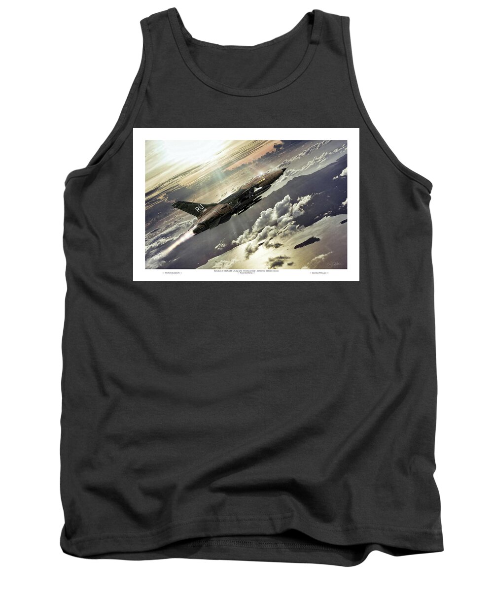 Aviation Tank Top featuring the digital art Hammer Time Pilot Edition by Peter Chilelli