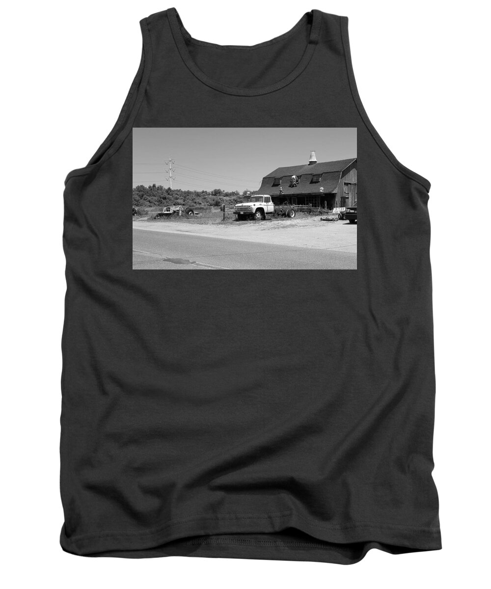 Farmhouse Tank Top featuring the photograph Haunted Clown House1 by Rob Hans