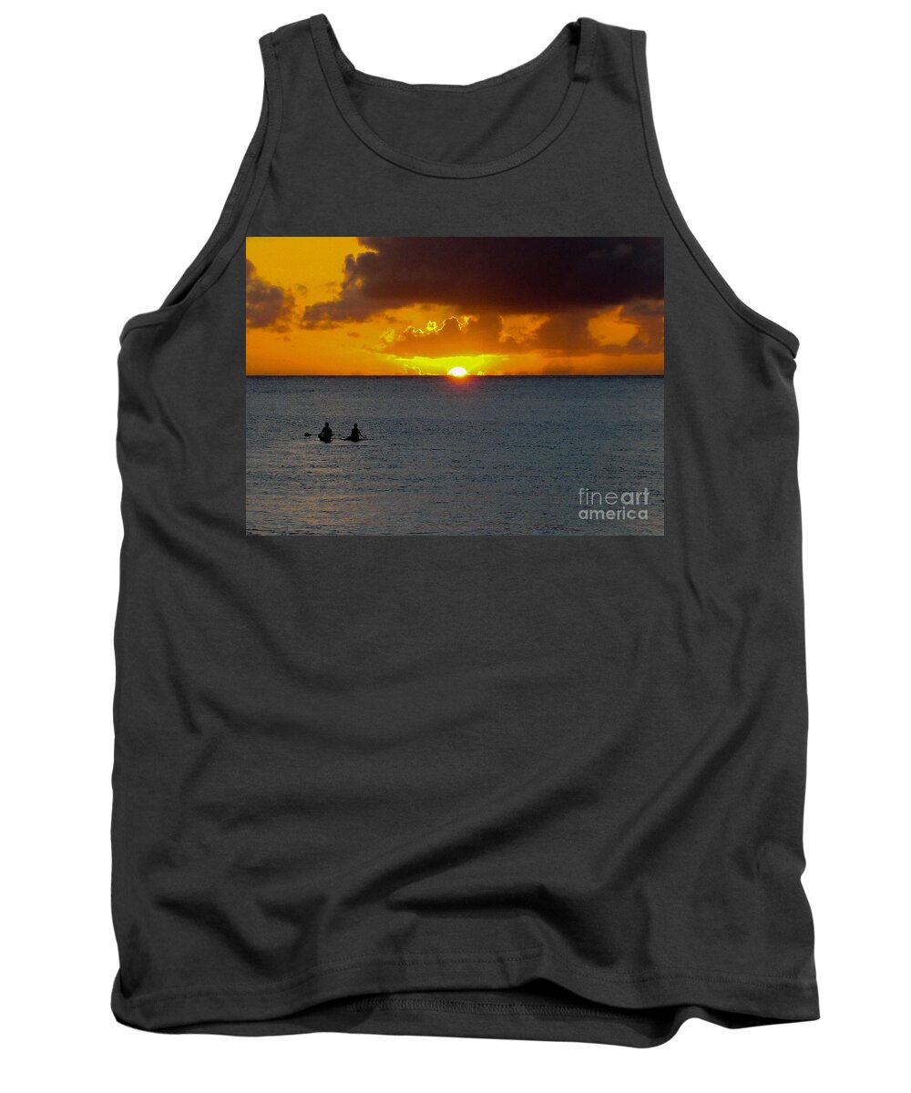 Kauai Tank Top featuring the photograph Hawaiian Sunset by SnapHound Photography