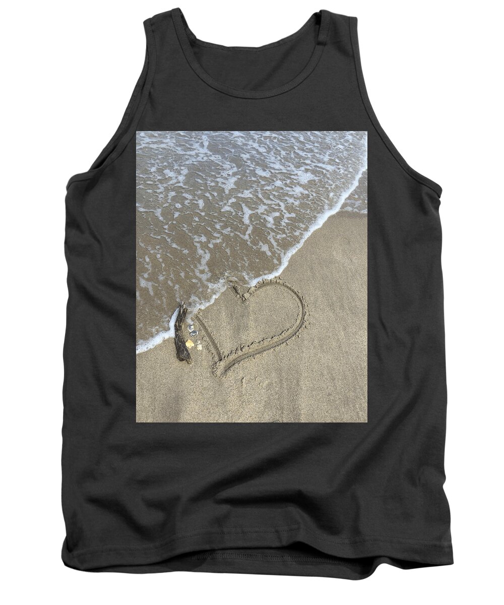 Heart Tank Top featuring the photograph Heart Lost by Arlene Carmel