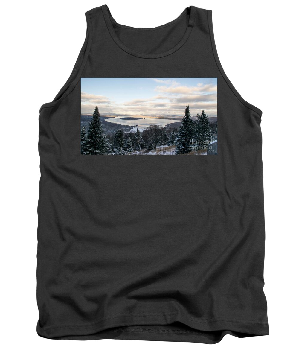Height Of The Land Tank Top featuring the photograph Height of the Land in December by Jan Mulherin