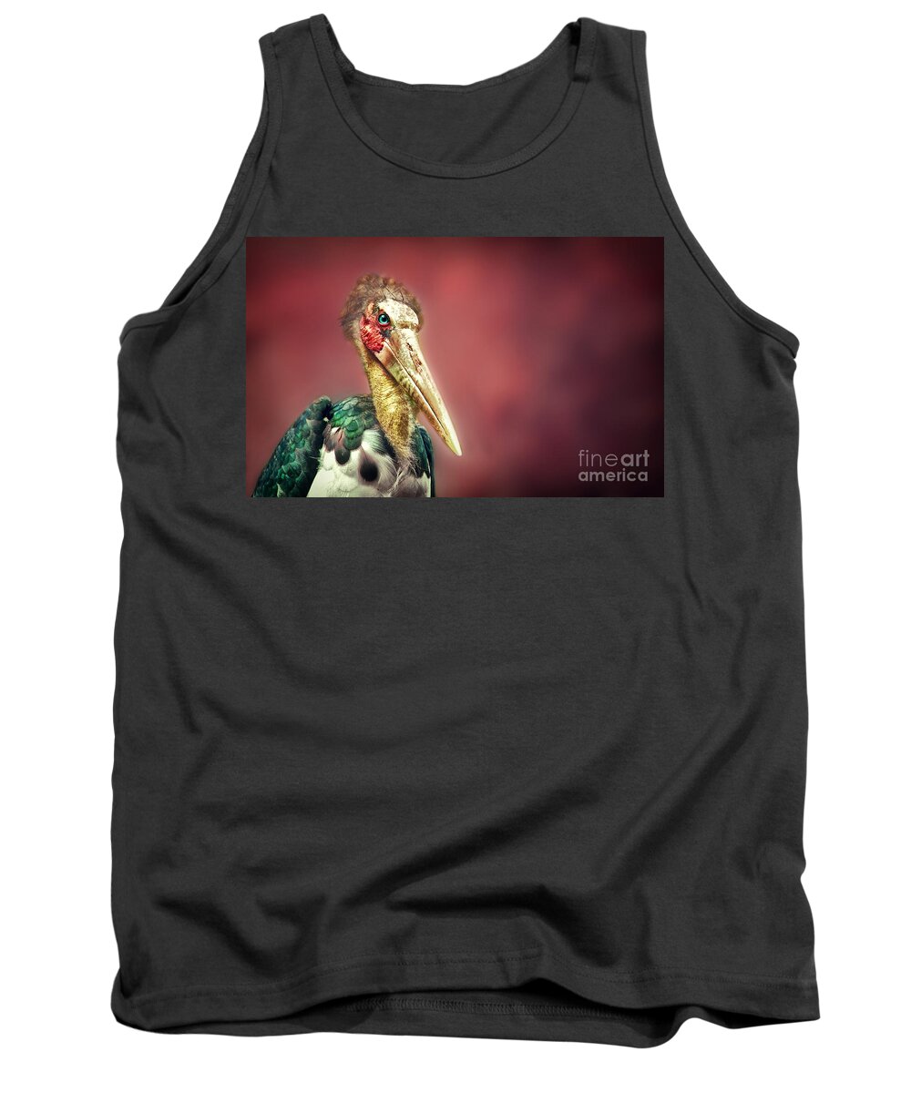 Bird. Bird Portrait Tank Top featuring the photograph Hello by Charuhas Images