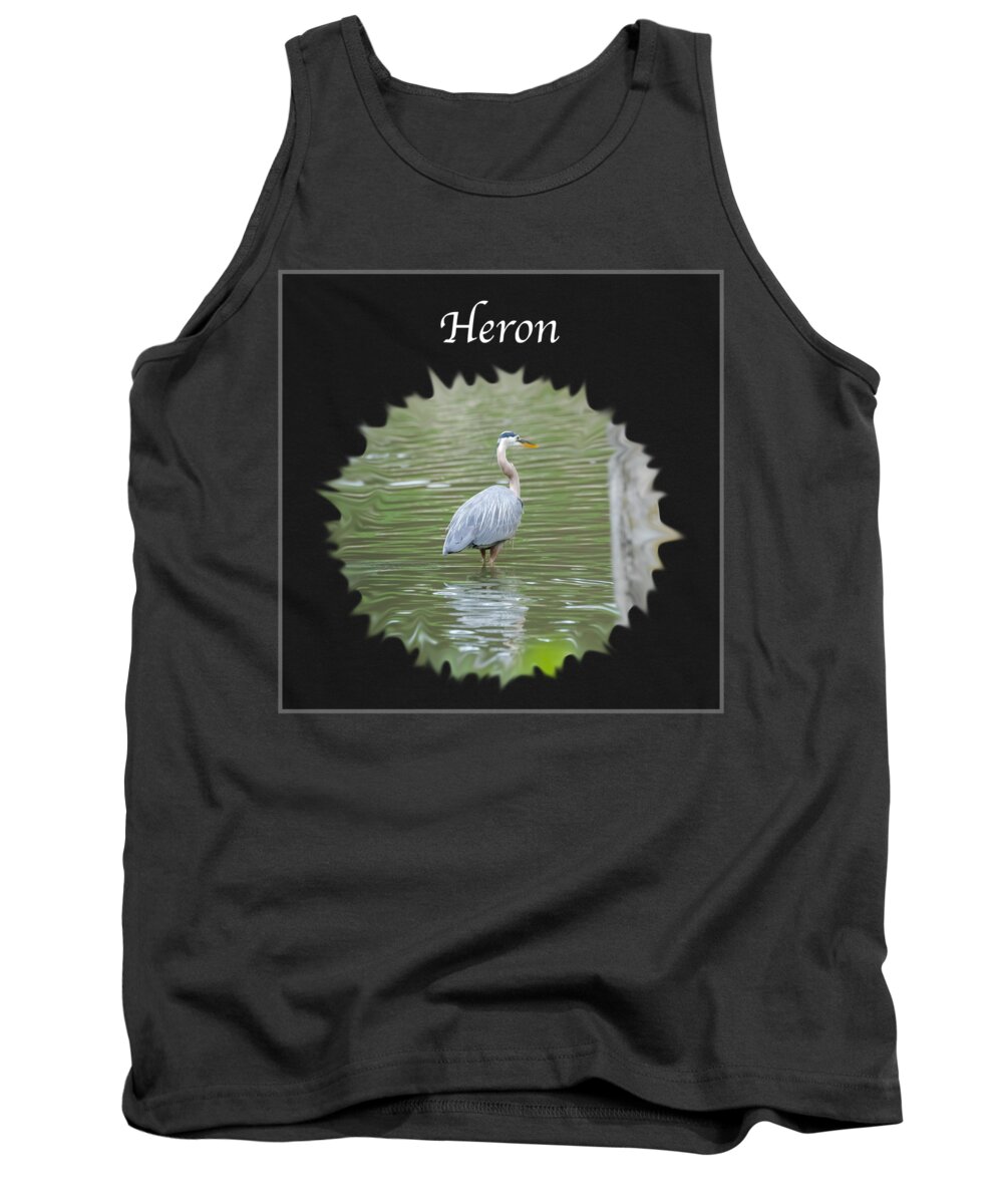 Heron Tank Top featuring the photograph Heron by Holden The Moment