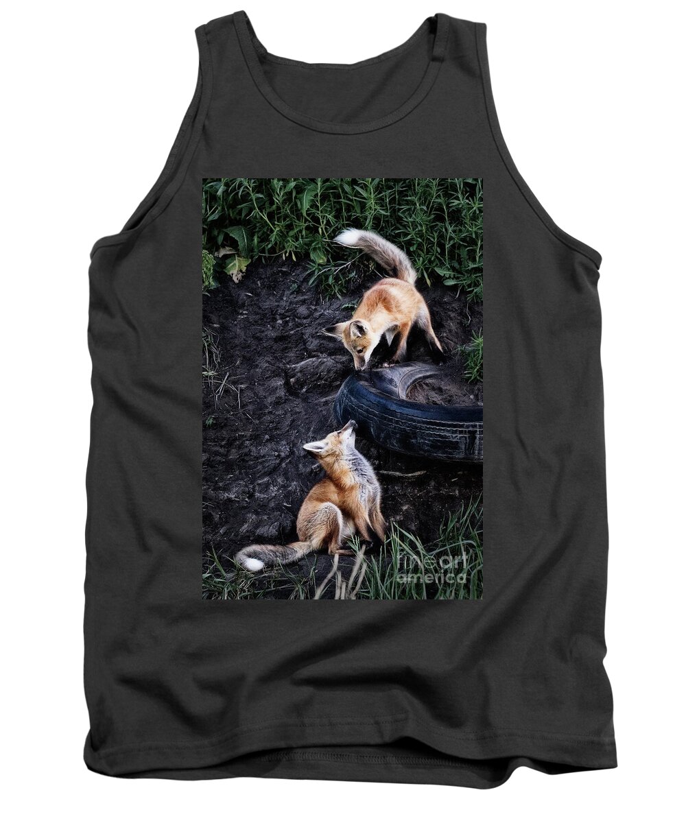 Wildlife Tank Top featuring the photograph Hide-and-Seek by Brad Allen Fine Art