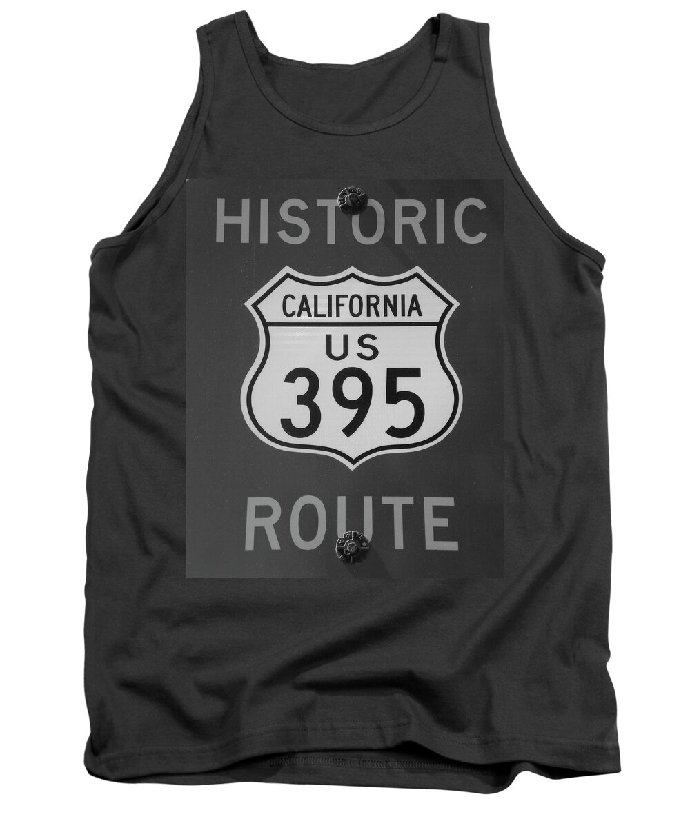 Sign Tank Top featuring the photograph Historic 395 by Bridgette Gomes