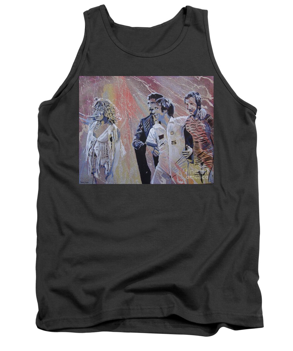 The Who Tank Top featuring the painting Holding Up The Moon by Stuart Engel