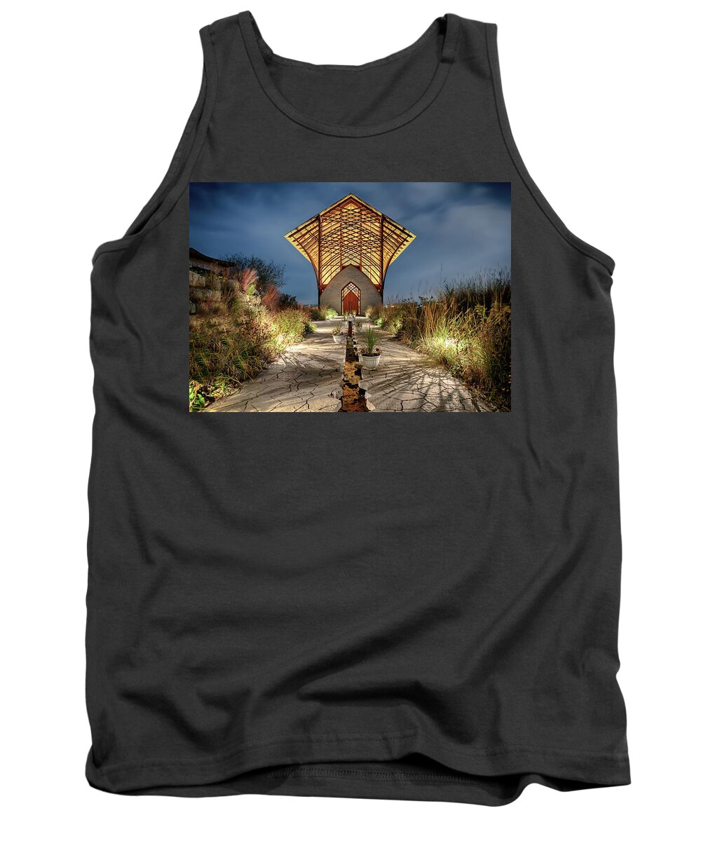 Holy Family Shrine Tank Top featuring the photograph Holy Family Shrine by Susan Rissi Tregoning