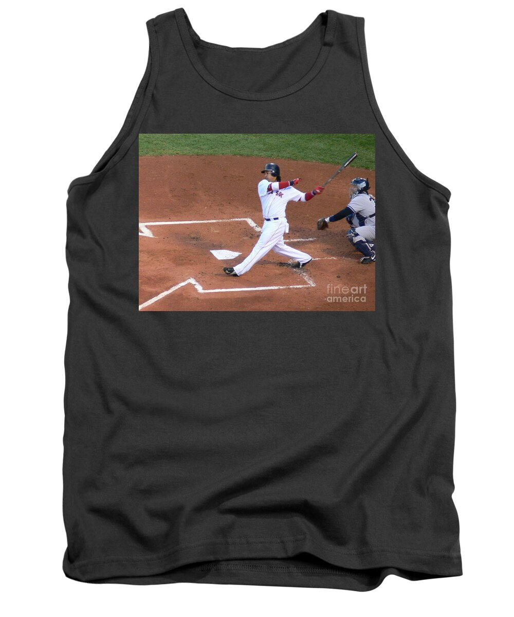 Manny Tank Top featuring the photograph Homerun Swing by Kevin Fortier