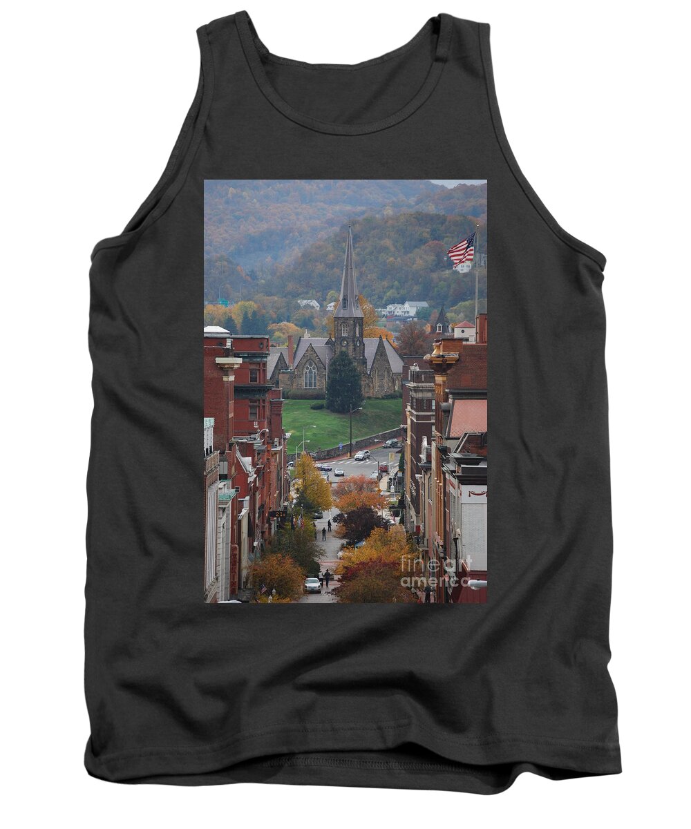 Cumberland Tank Top featuring the photograph My Hometown Cumberland, Maryland by Eric Liller