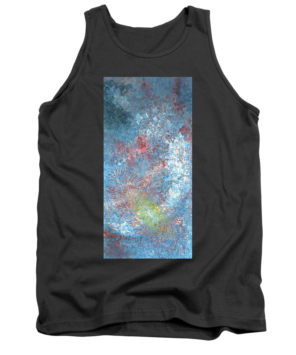 Calligraphy Tank Top featuring the painting Hoop Dance by Sid Freeman