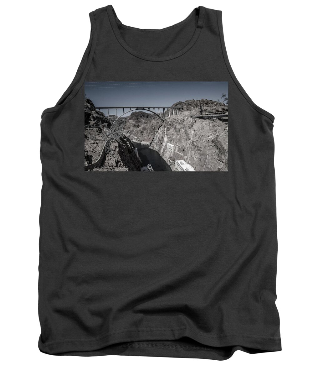 Scenic Tank Top featuring the photograph Hoover Dam Bridge by William Bitman
