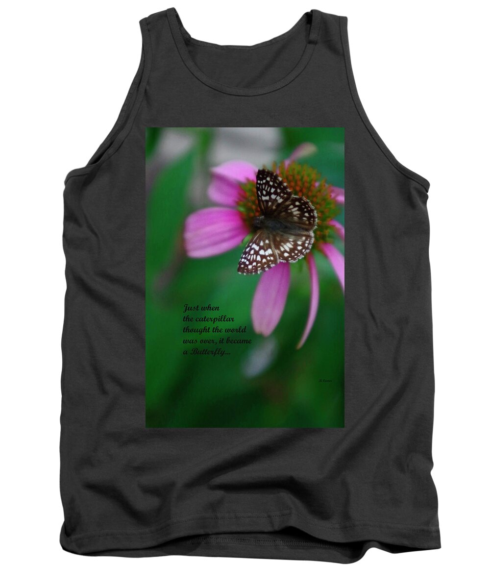 Butterfly Tank Top featuring the photograph  Hope by Bess Carter