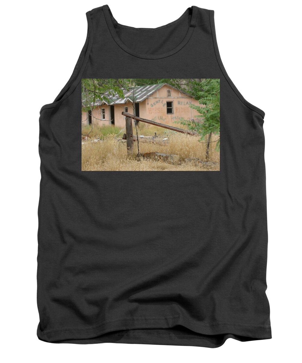 Trail Ride Tank Top featuring the photograph Horse Rides with Ghosts by Jeff Floyd CA