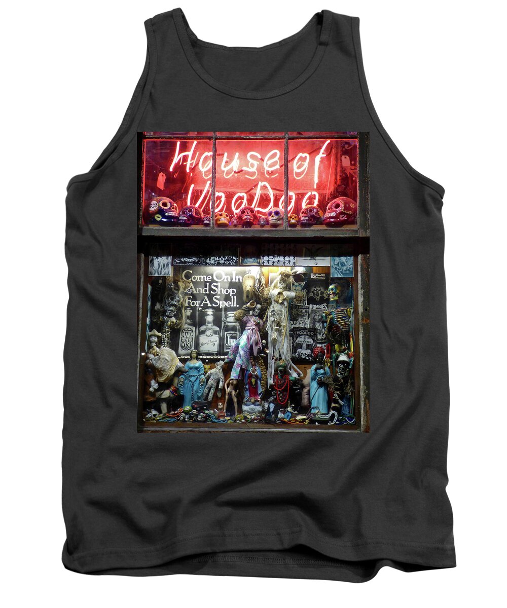 New Orleans Tank Top featuring the photograph House of VooDoo by Amelia Racca