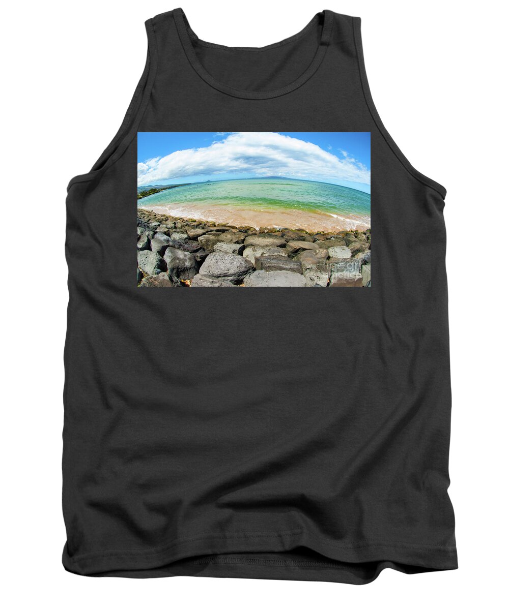 Hawaii Tank Top featuring the photograph Huge Wikiki beach by Micah May