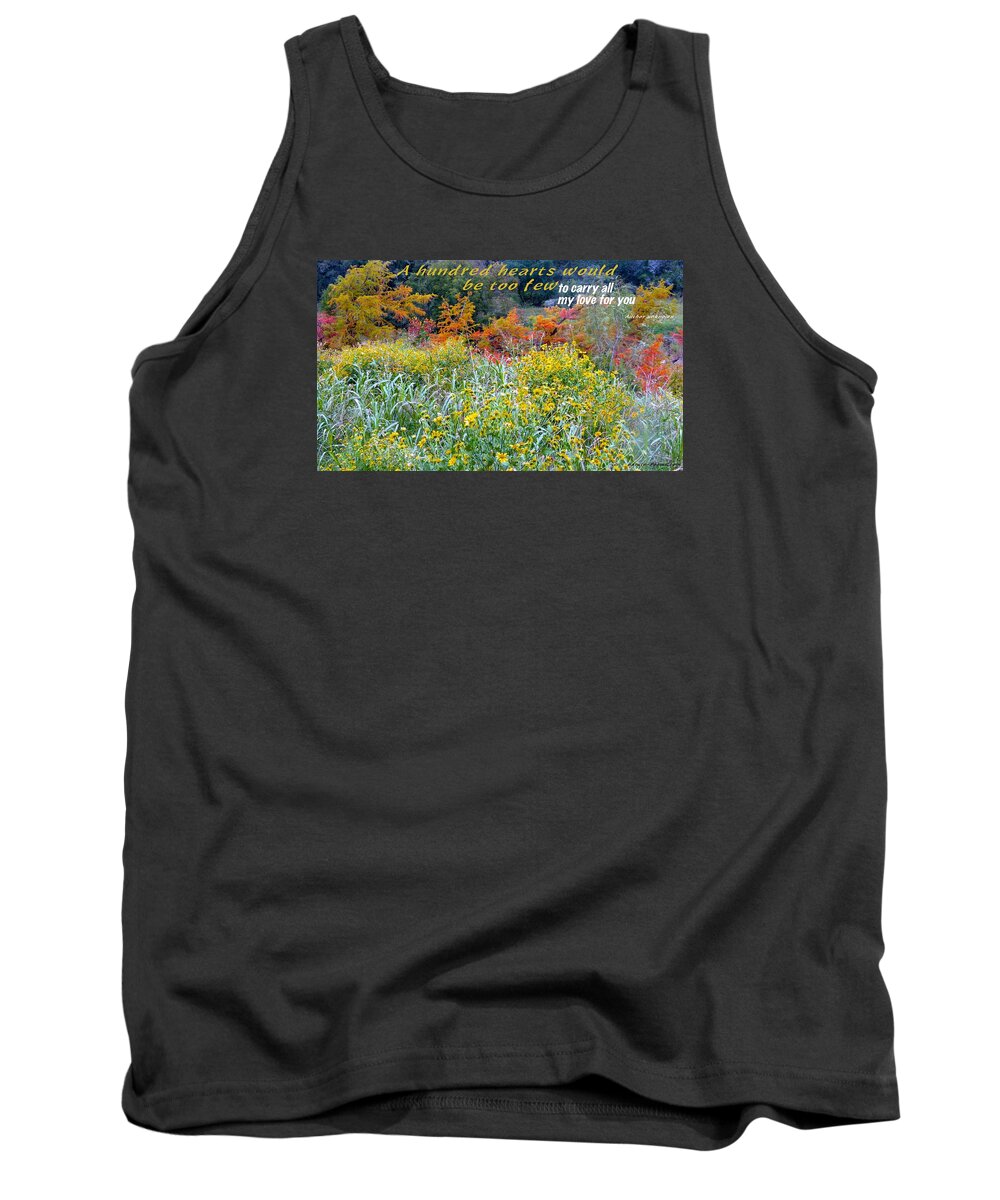  Tank Top featuring the photograph Hundred Hearts by David Norman