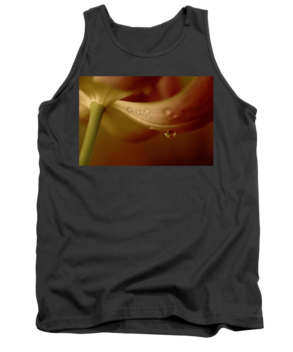 Tulip Tank Top featuring the photograph I Think it Sings by Bob Cournoyer