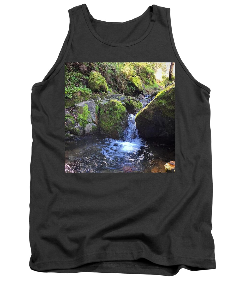 Stream Tank Top featuring the photograph Mossy spring stream by Eugene Evon
