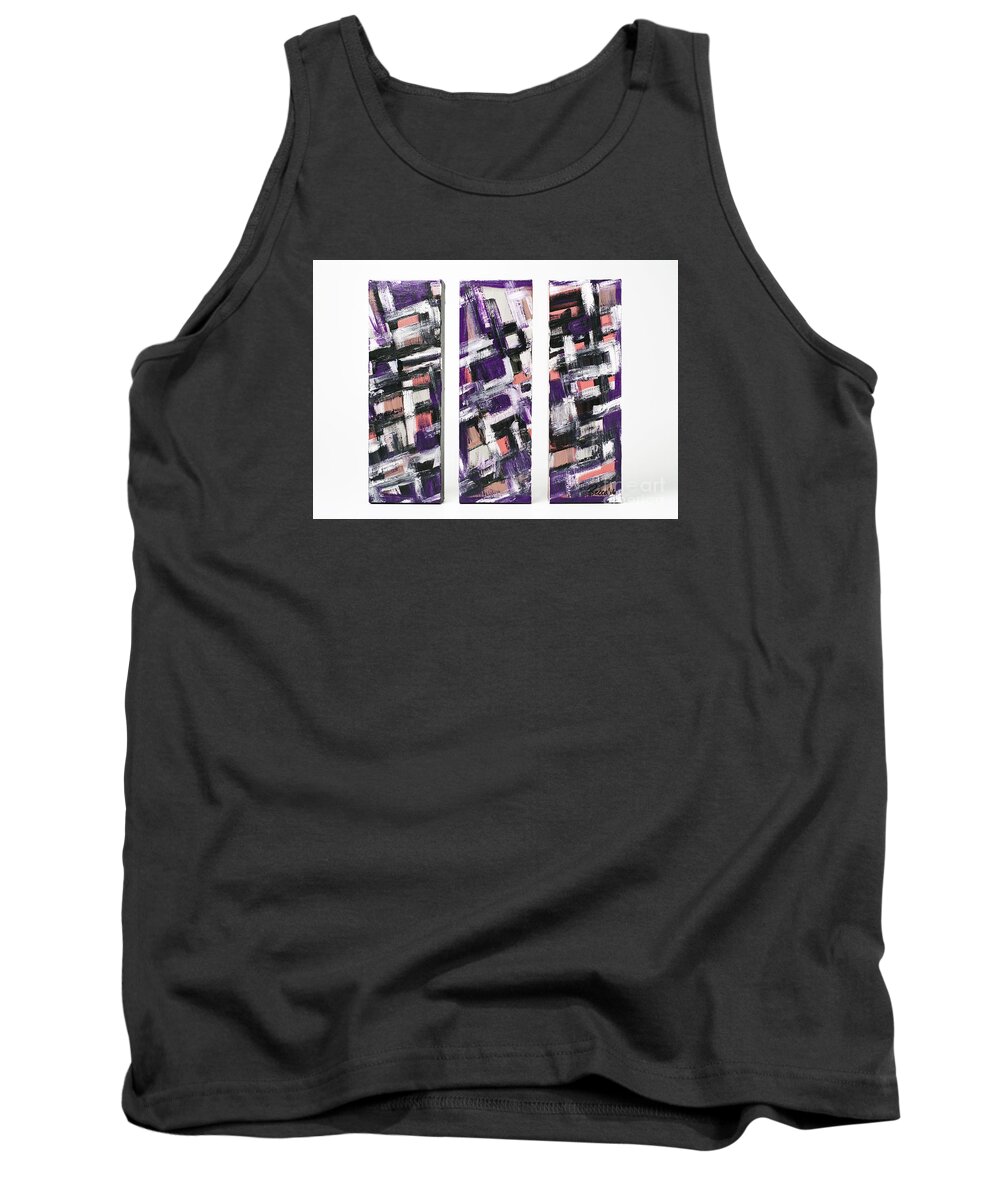 3 Tank Top featuring the painting III by Rebecca Weeks