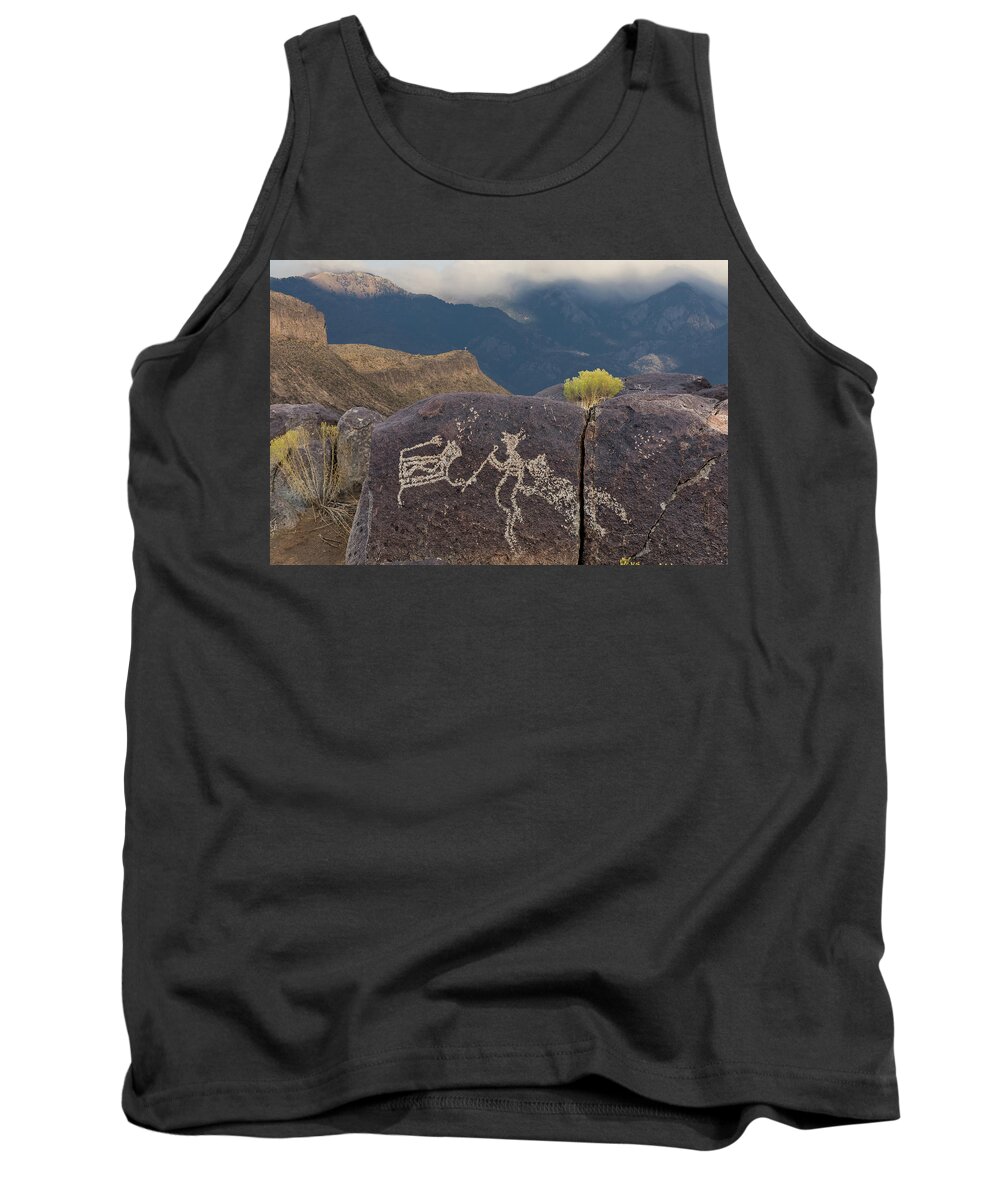Petroglyph Panel Tank Top featuring the photograph In a Wild Place by Kathleen Bishop