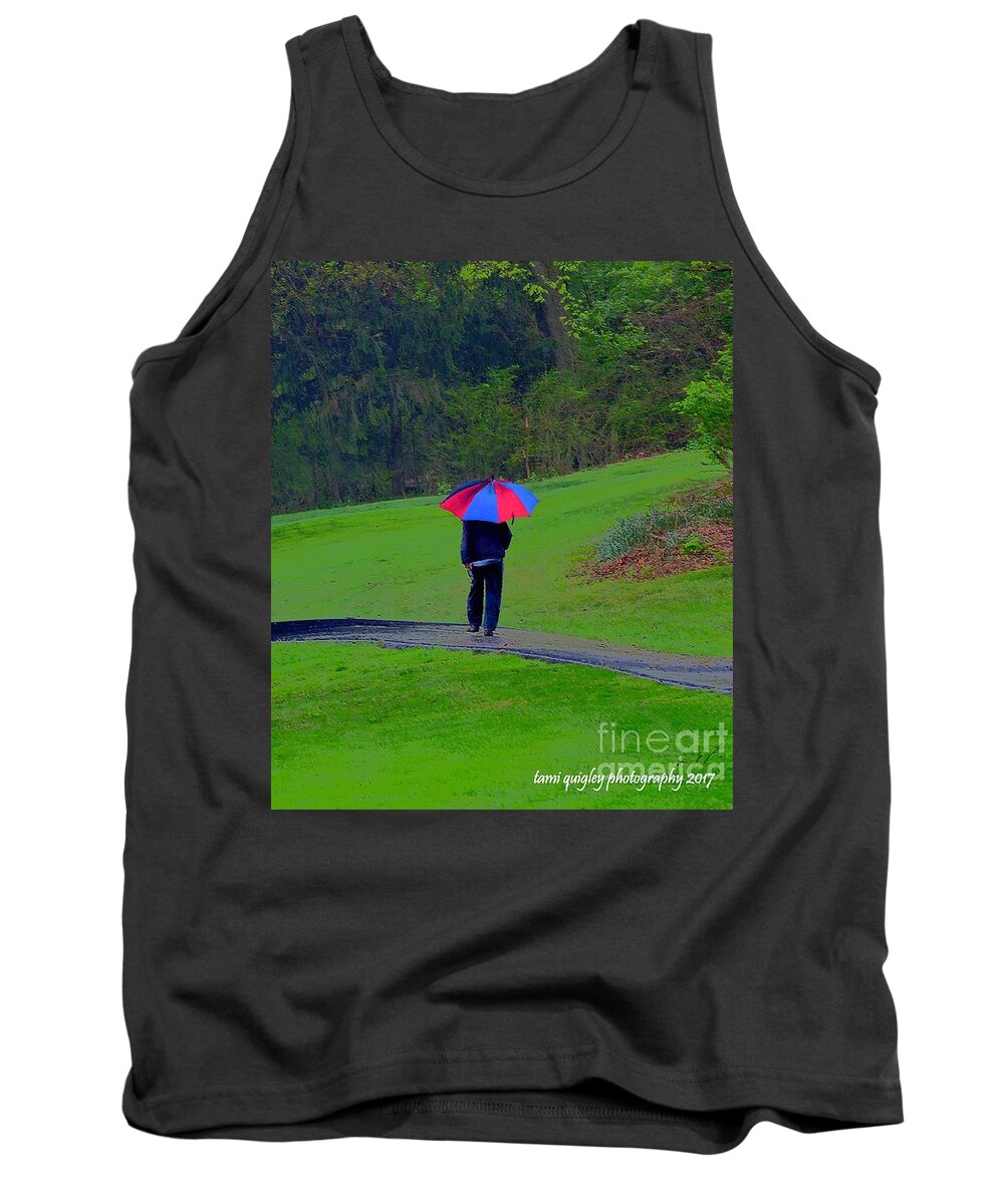 Rain Tank Top featuring the photograph In The Cold Spring Rain by Tami Quigley