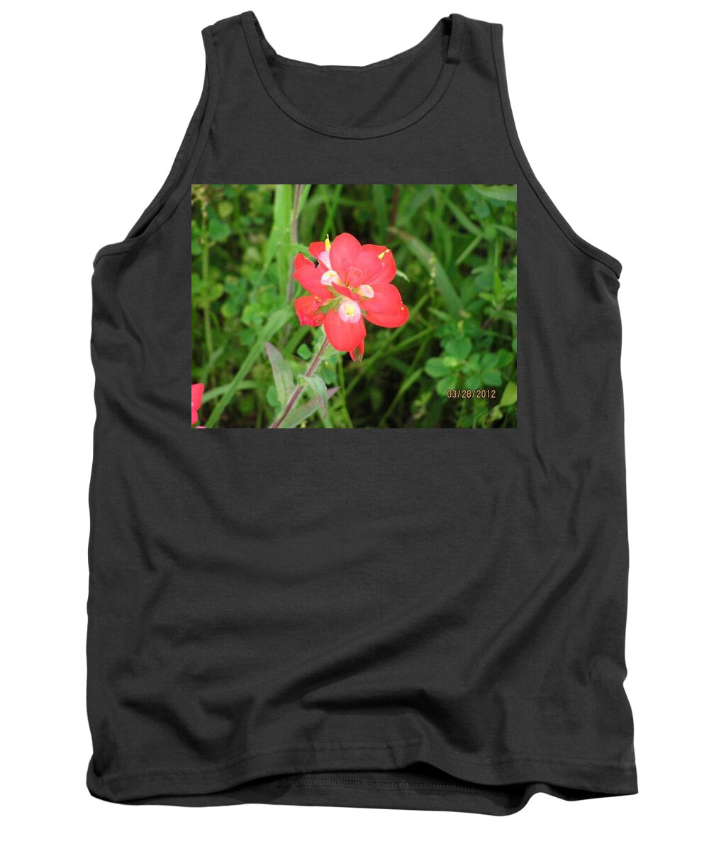 Texas Tank Top featuring the photograph Indian paint brush by Brittany Weigang