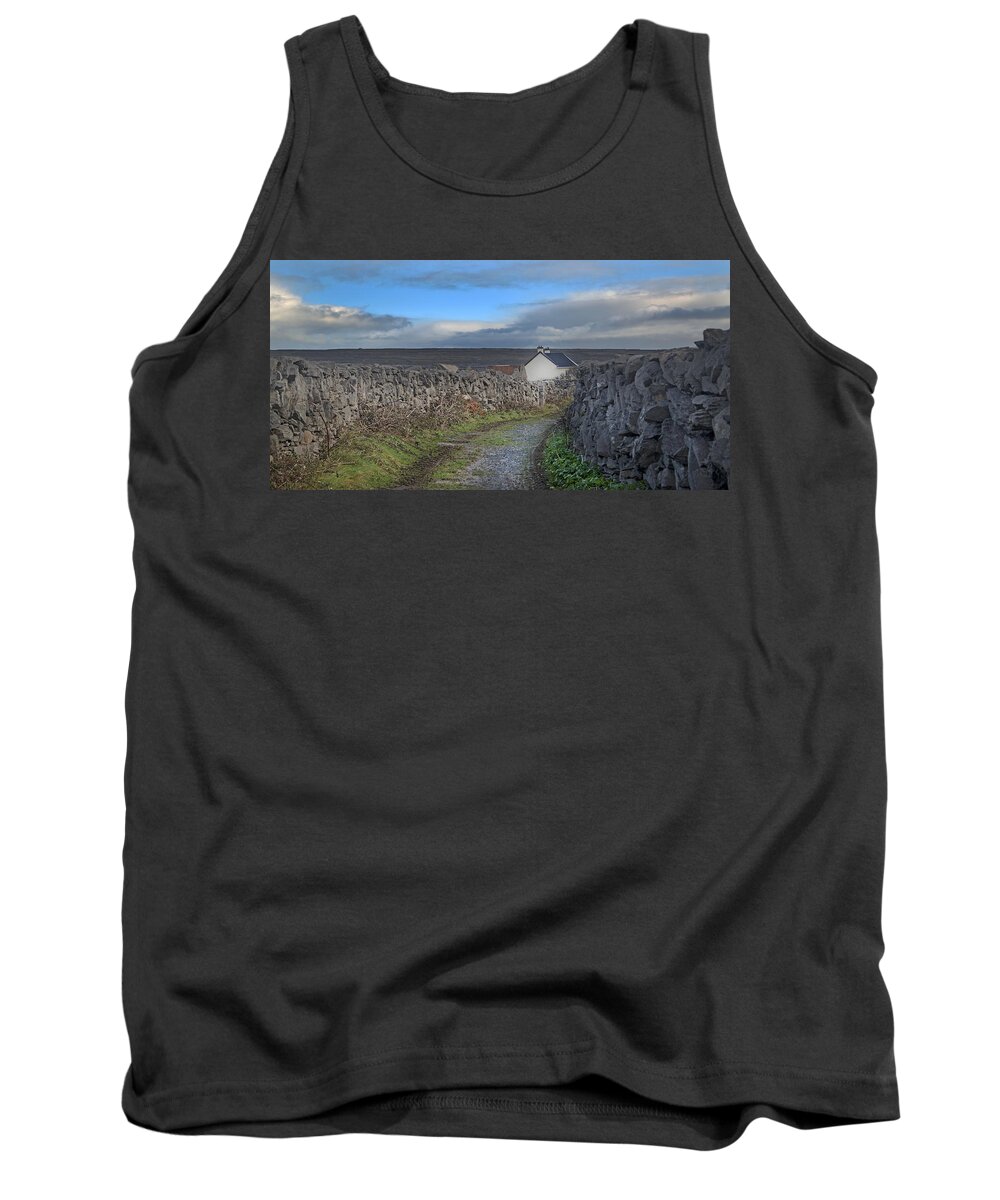 Ireland Tank Top featuring the photograph Inis Mor Country by Betsy Knapp
