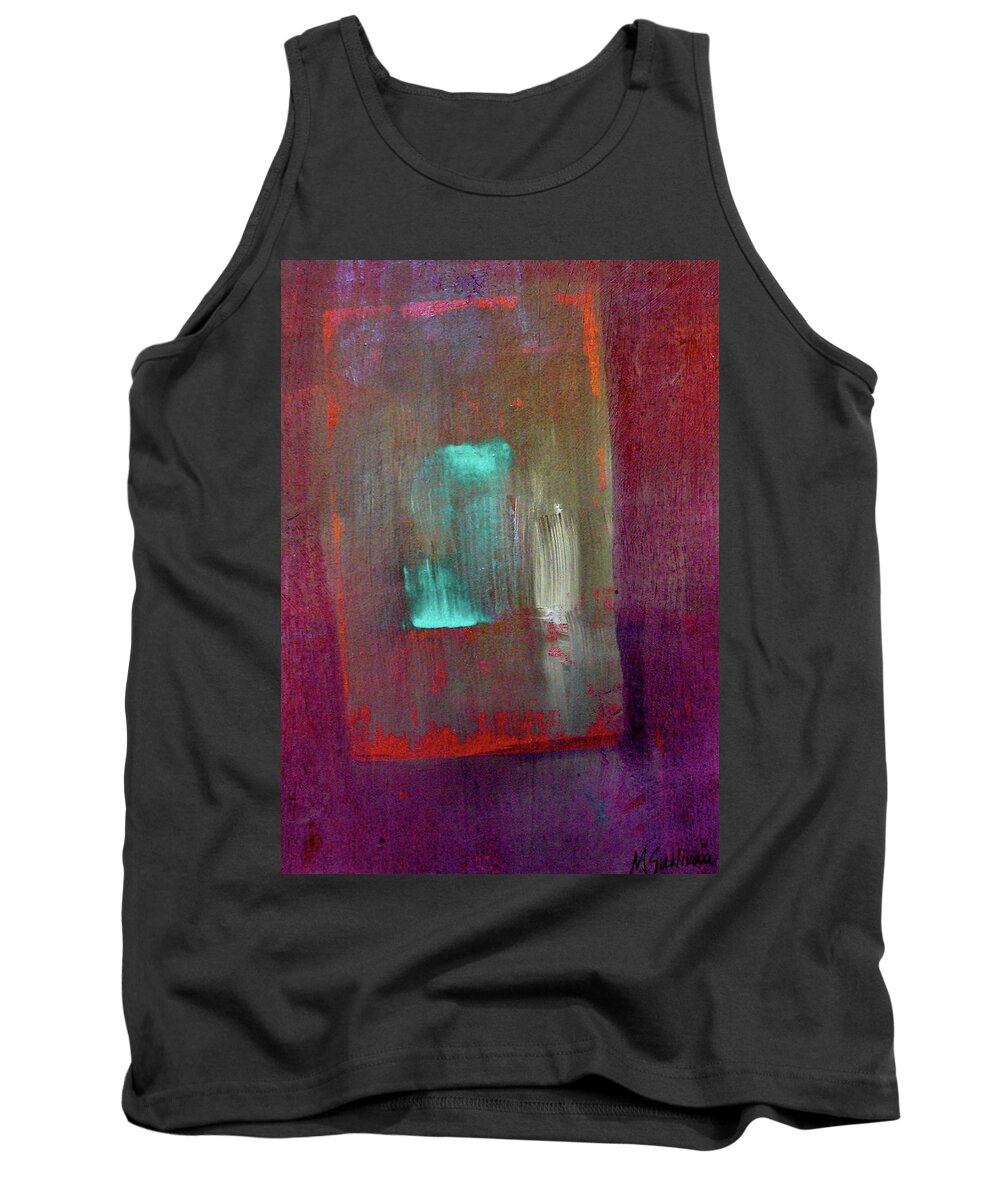 Contemporary Tank Top featuring the painting Inner Space by Mary Sullivan