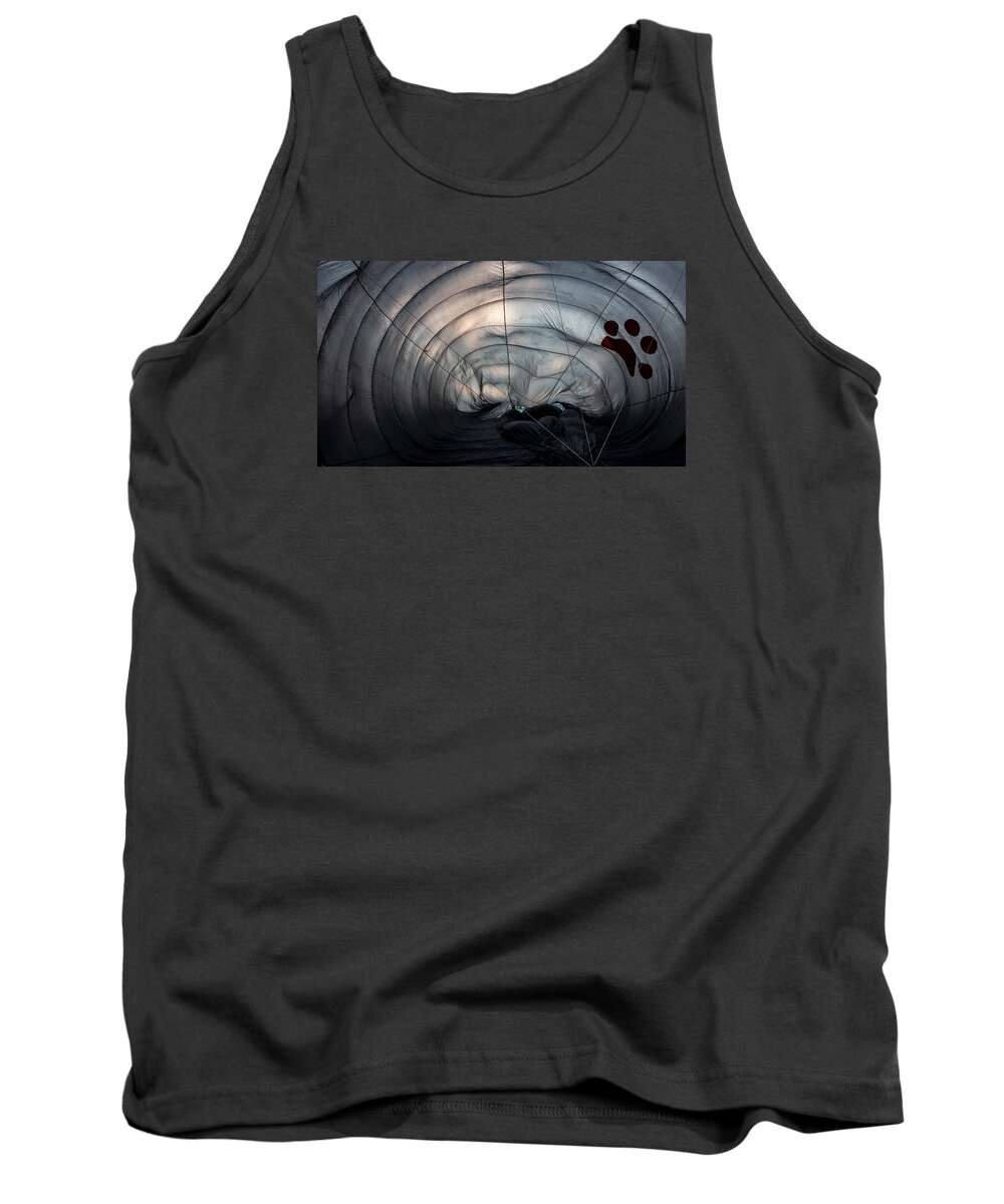 Abstract Tank Top featuring the photograph Inside a hot air balloon by Kyle Lee
