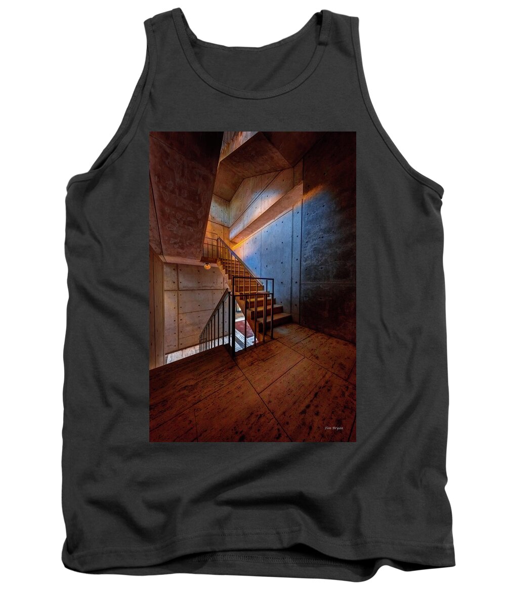 La Jolla Tank Top featuring the photograph Inside the Stairwell by Tim Bryan