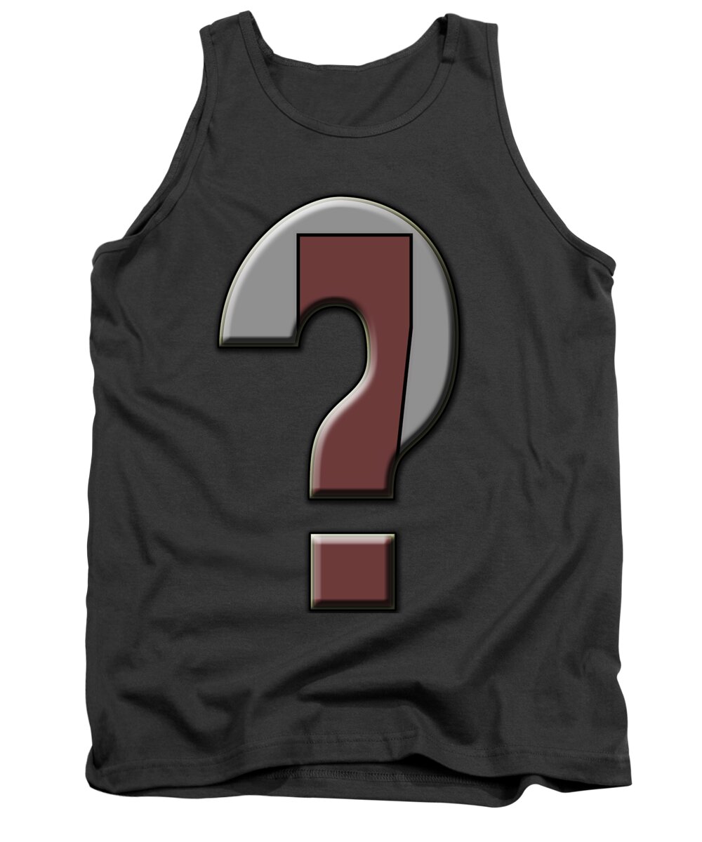 2d Tank Top featuring the photograph Interrobang 4 by Brian Wallace