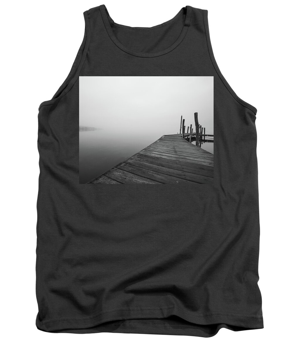 A7s Tank Top featuring the photograph Into the fog by Dave Niedbala