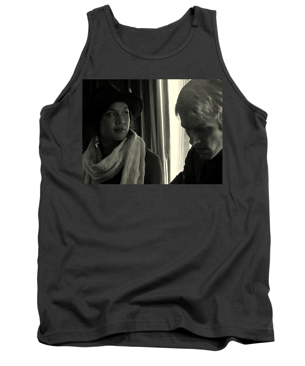 Woman Tank Top featuring the photograph It Must be the Music by Kathy Barney