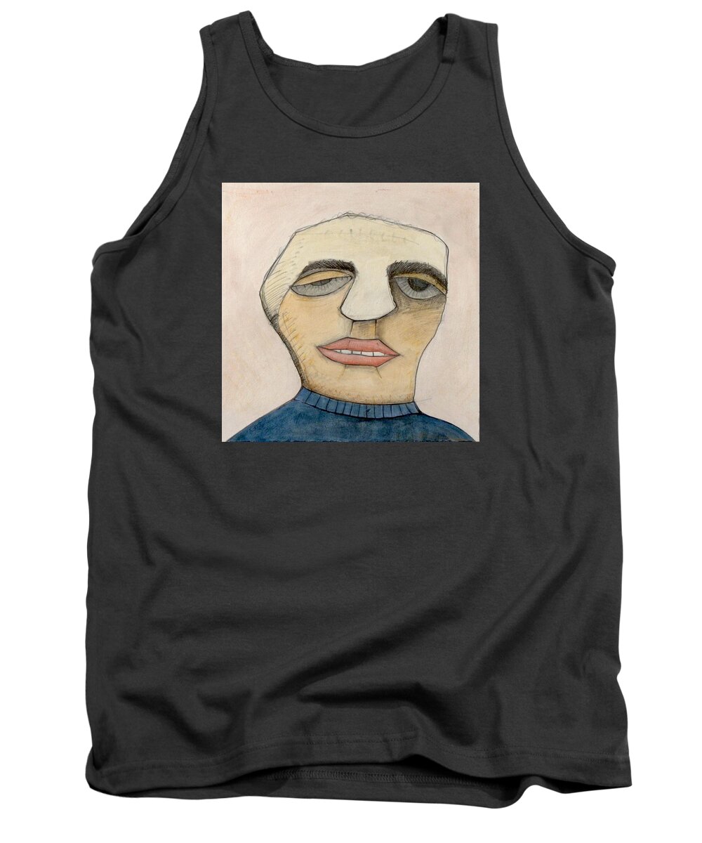 Portraits Tank Top featuring the painting Jack Jones by Michael Sharber